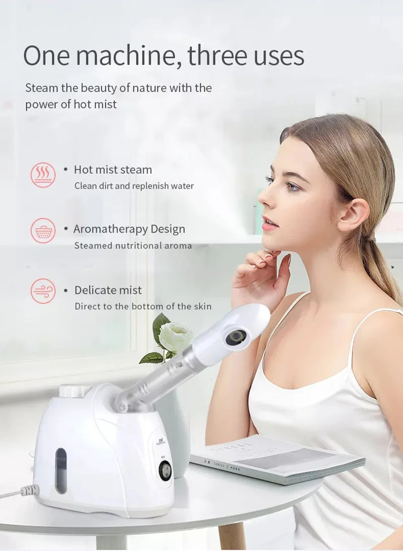 VamsLuna Ozone Facial Steamer – Warm Mist Face Vaporizer