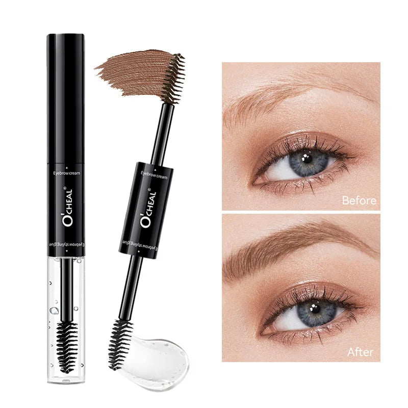 O'Cheal 2-in-1 Mascara & 3D Brow Wax | Curl, Lengthen & Define
