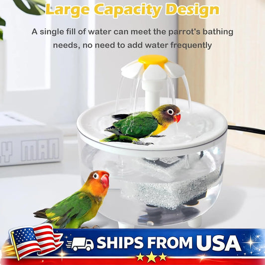 Indoor Bird Bath Fountain with Filter Pump & Easy Clean Peaceful Pleasures Health and Wellness