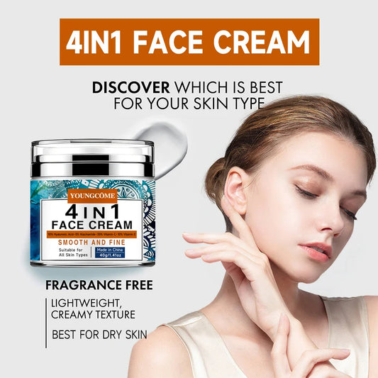 YOUNGCOME 4-in-1 Face Serum – Vitamin C, Niacinamide & Hyaluronic Face Serum Oasis Select
