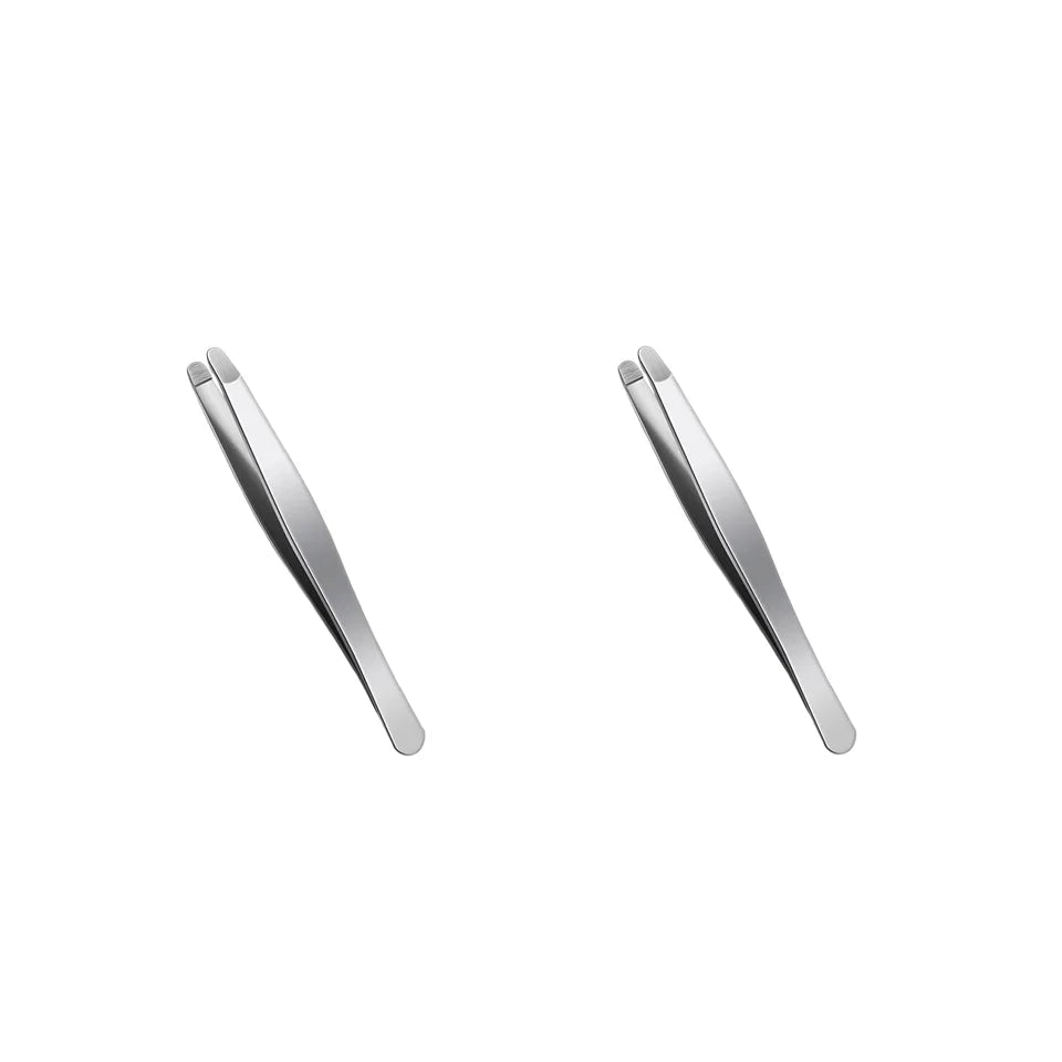 Stainless Steel Rounded Tip Tweezers | Eyebrow Shaping Tool