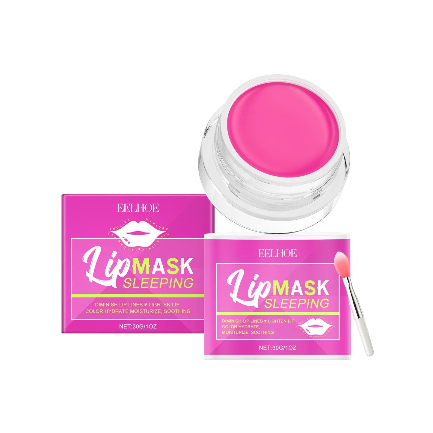 Pink Avocado Lip Sleeping Mask – Moisturize & Fade Fine Lines