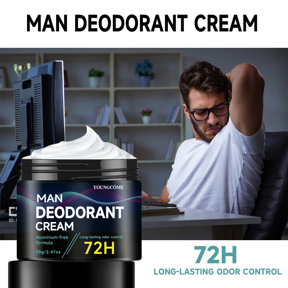 YOUNGCOME Aluminum-Free Men's Deodorant Stick 48H Odor Control