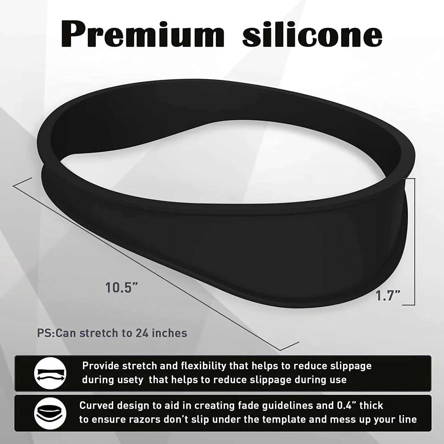 Silicone Neckline Shaving Template & Hair Cutting Guide