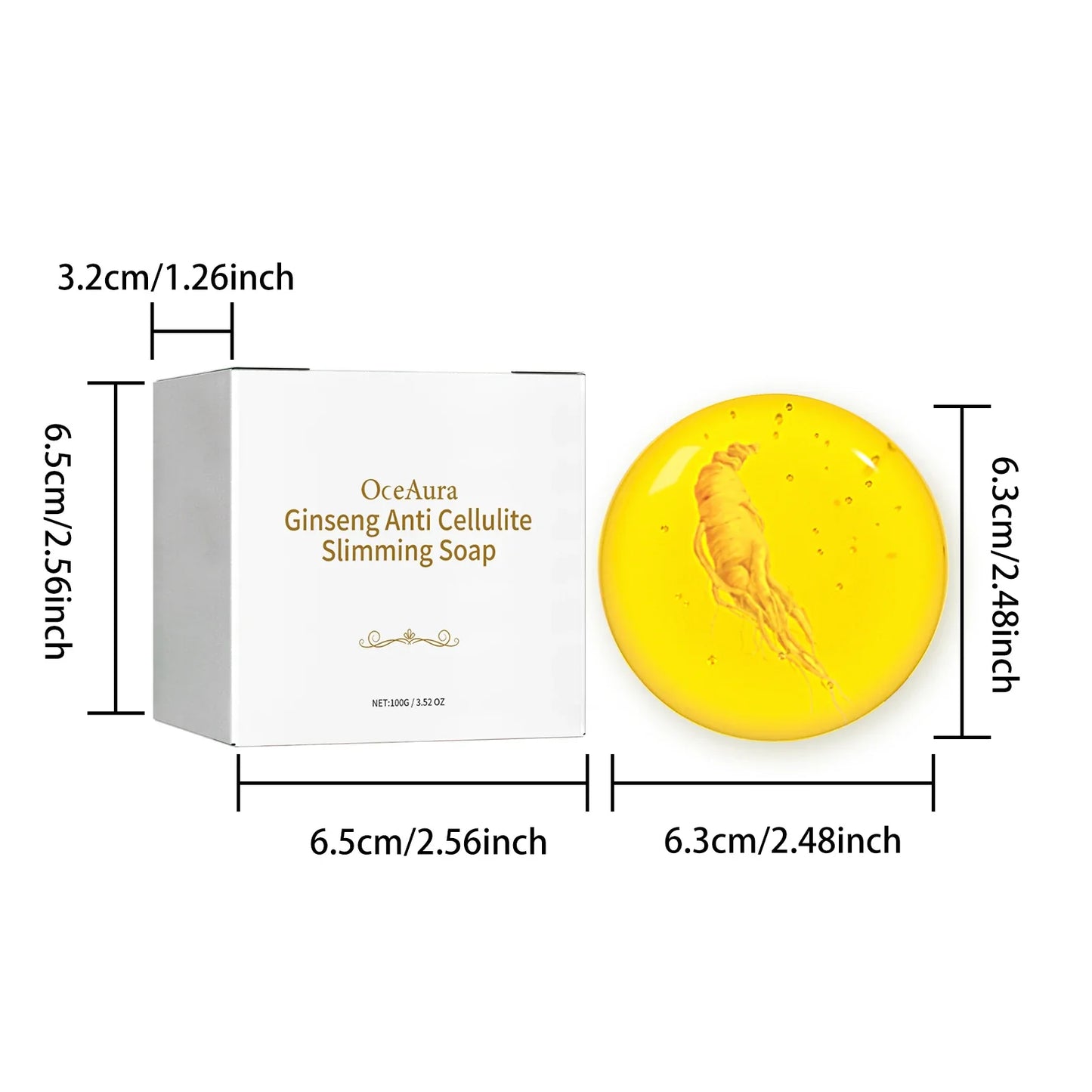 OceAura Ginseng Body Soap – Firming, Moisturizing & Slimming