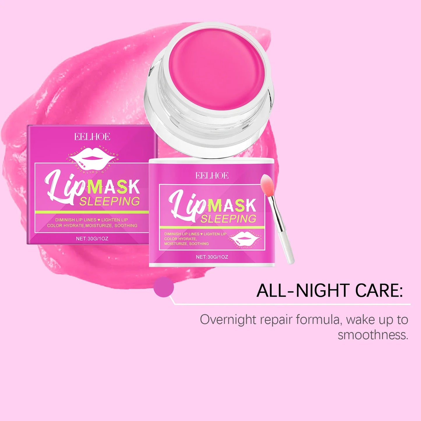 Pink Avocado Lip Sleeping Mask – Moisturize & Fade Fine Lines