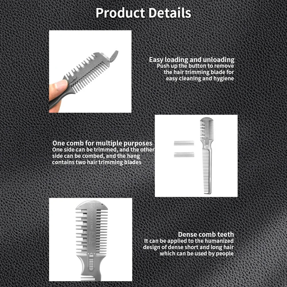 Razor Hair Cutter Comb – Trim, Thin & Style All Hair Types