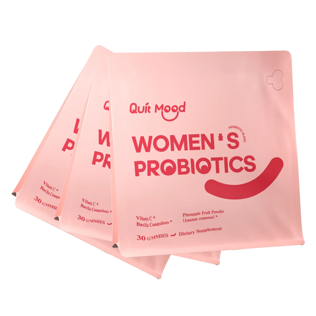 Women’s Probiotic Gummies – Hawaiian Pineapple | pH Balance, Gut & Immune Support | 30 Count Peaceful Pleasures Health and Wellness 3 bags pineapple United States