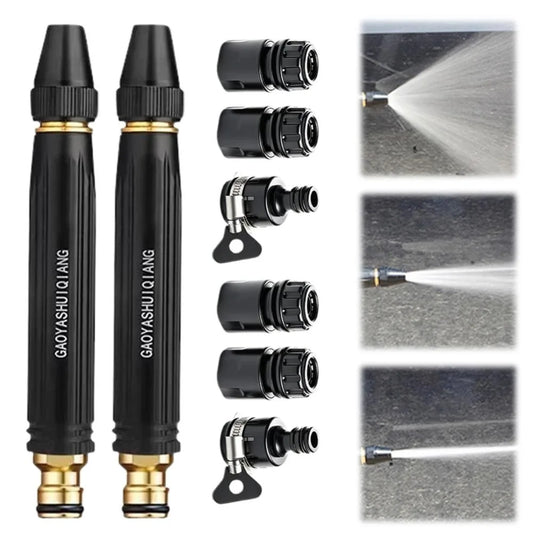 Adjustable High Pressure Water Gun Nozzle Household Garden Hose Spray Nozzle Car Washing Sprayer Nozzle for Cleaning Watering Peaceful Pleasures Health and Wellness