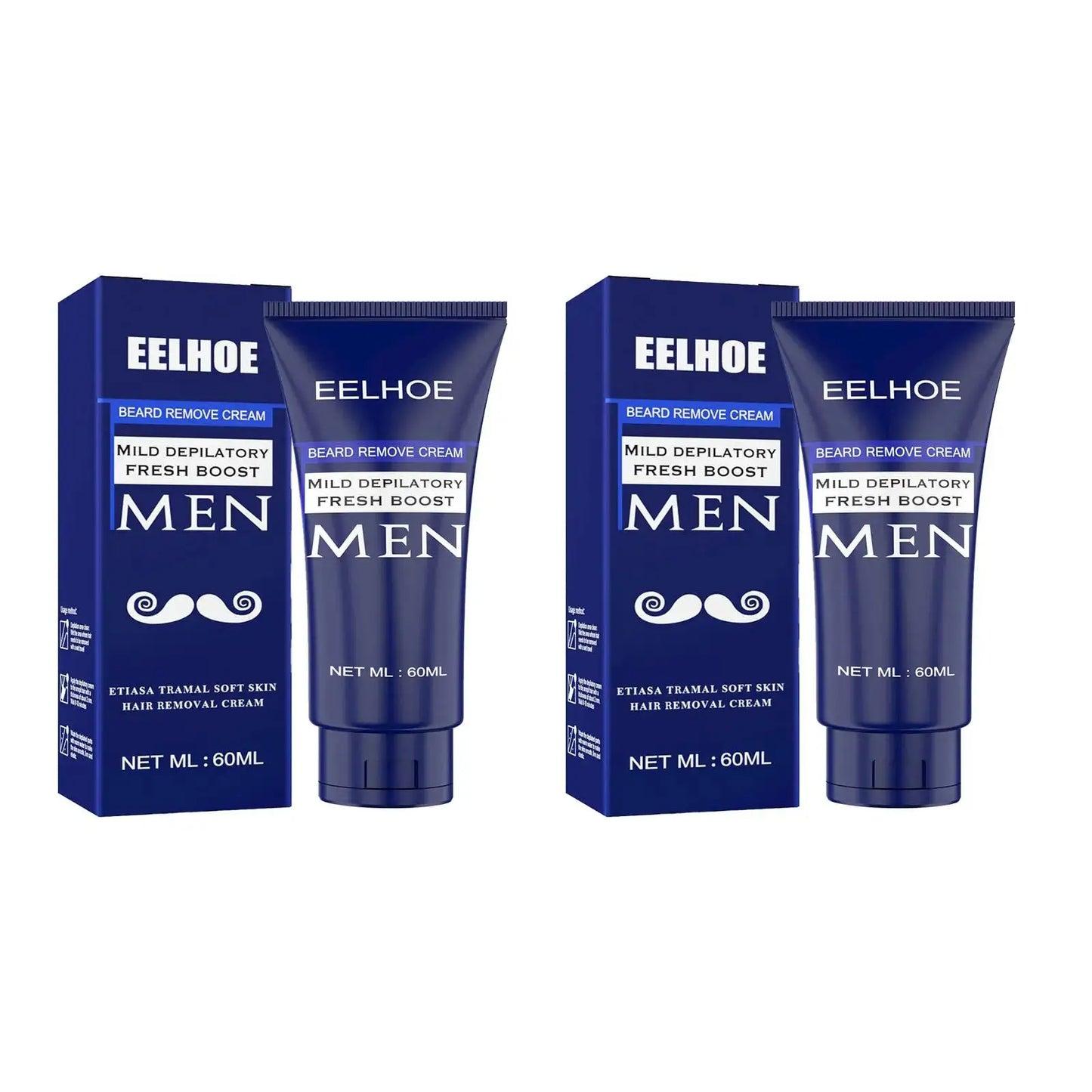 EELHOE Men's Painless Hair Removal Cream & Growth Inhibitor