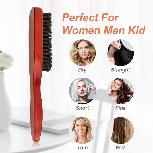 Men's Wood Beard Brush & Mustache Comb Kit with Gift Bag Beard Grooming Kit Oasis Select