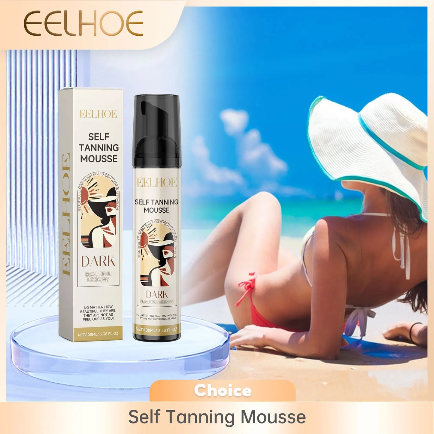 EELHOE Self-Tanning Mousse – Streak-Free Body Bronzer