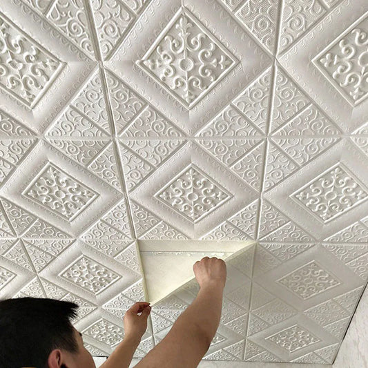 3D Brick Foam Wall Panels | Self-Adhesive 70x70cm Stickers 3D Wall Panel Oasis Select