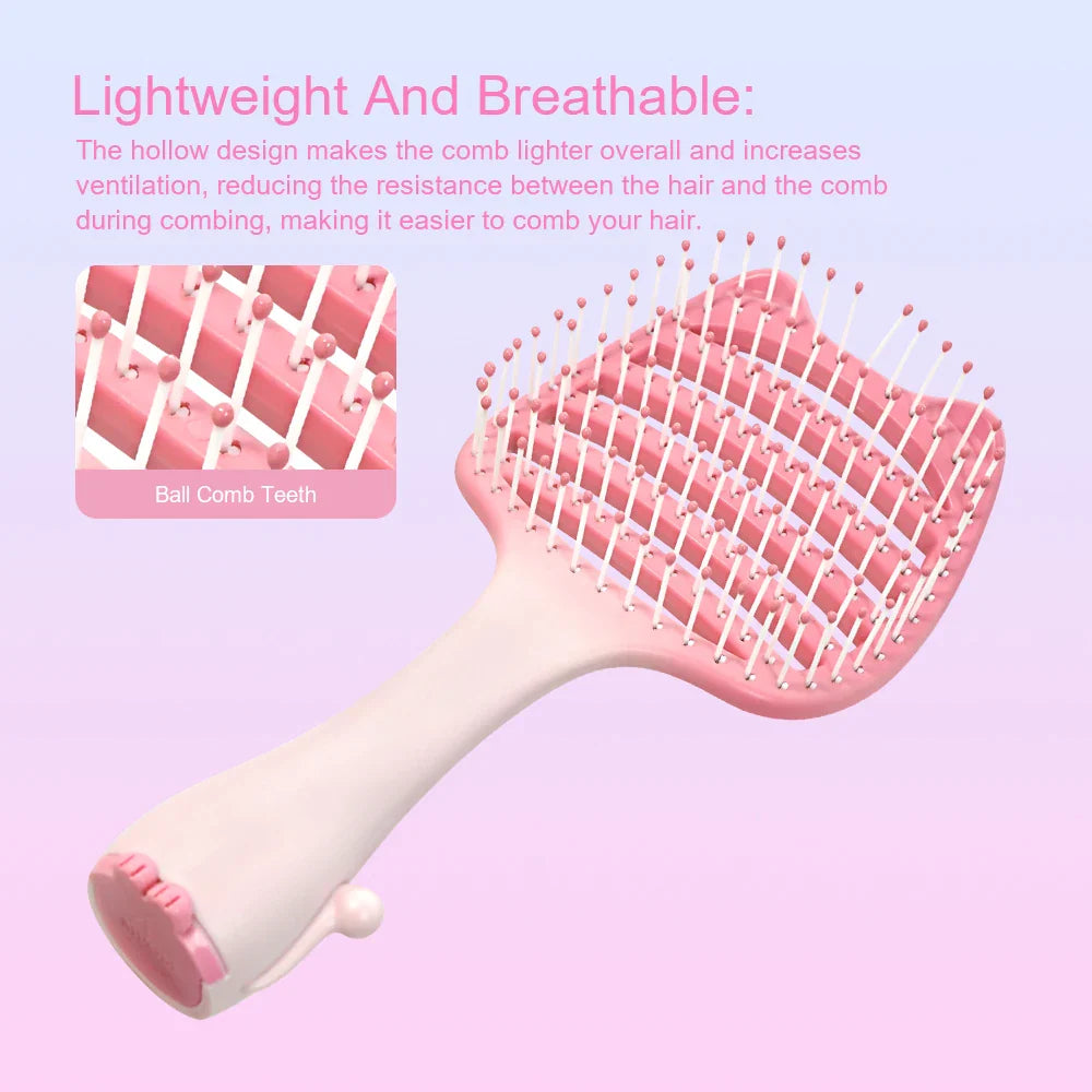 Cat Ear Detangler Comb – Anti-Static Wet & Dry Hair Brush