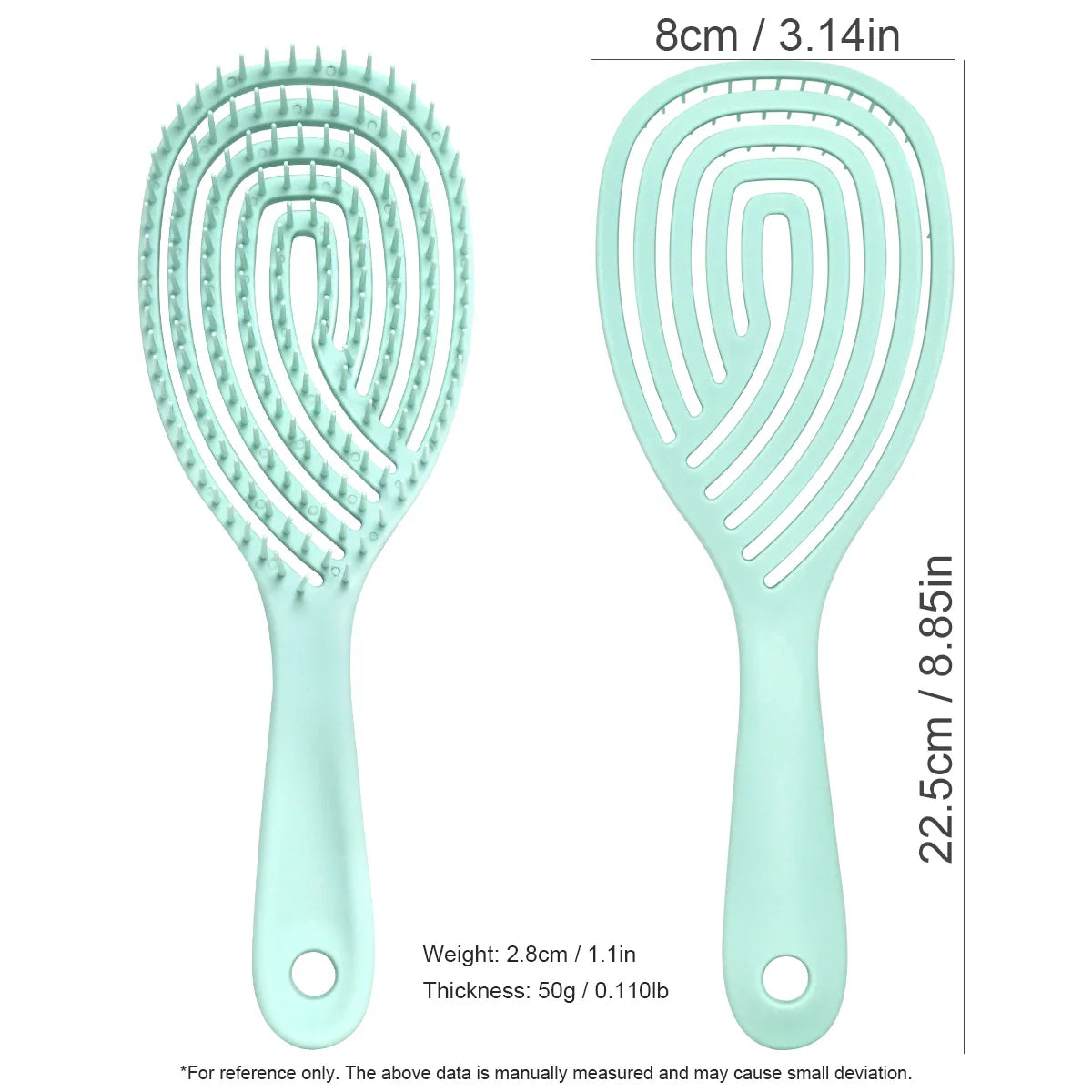 Anti-Static Hollow Rib Detangling Comb – Dry & Wet Hair