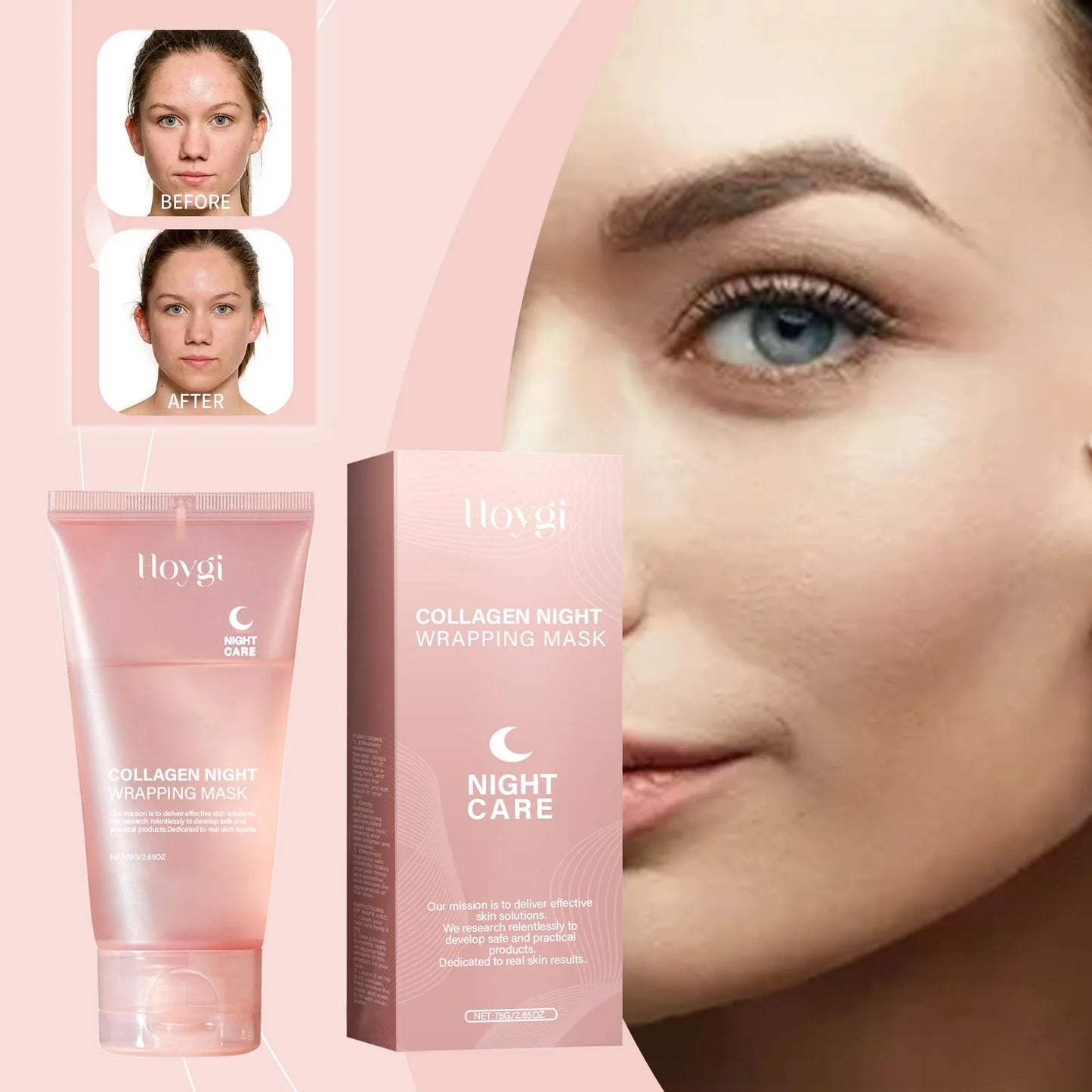 Hoygi Collagen Peel-Off Facial Mask – Hydrate & Brighten Skin