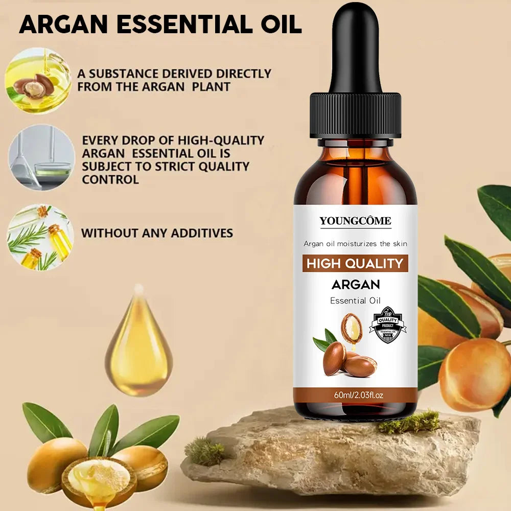 Moroccan Argan Oil Hair Serum – Frizz Control & Shine