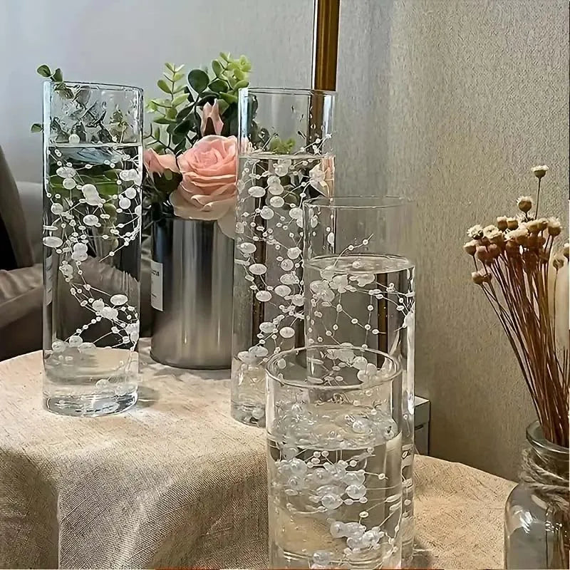 Pearl Bead Chain Table Decor 5-Pack – Wedding & Party