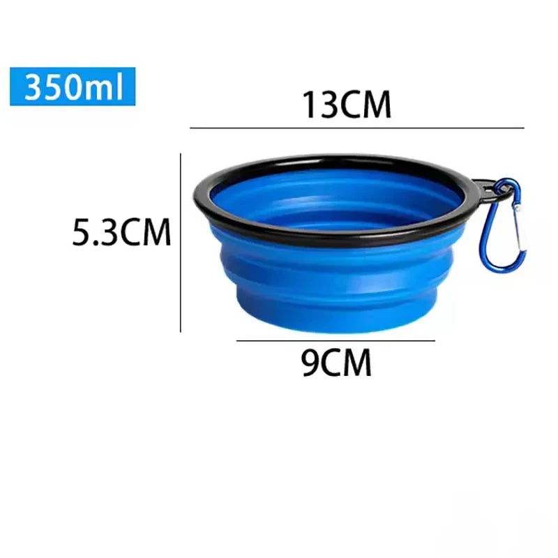 Portable Collapsible Dog Bowl | Foldable TPE Travel Pet Bowl