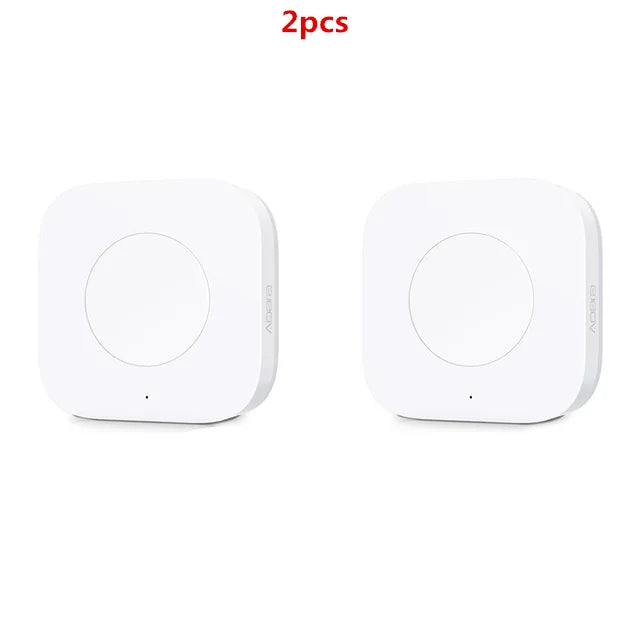 Aqara Mini Wireless Switch Zigbee Sensor One Key Control Smart Button Smart Remote Control For Apple HomeKit Mijia Xiaomi Peaceful Pleasures Health and Wellness 2 pieces China Mainland