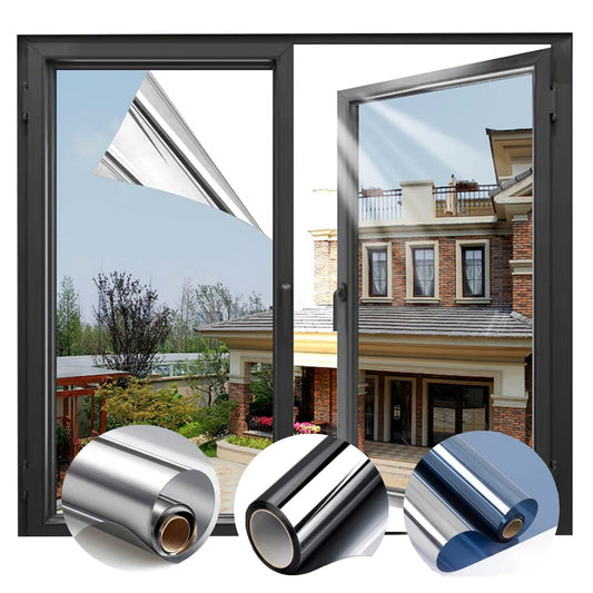 One-Way Privacy Window Film – UV & Heat Blocking, No-Glue Privacy Window Film Oasis Select