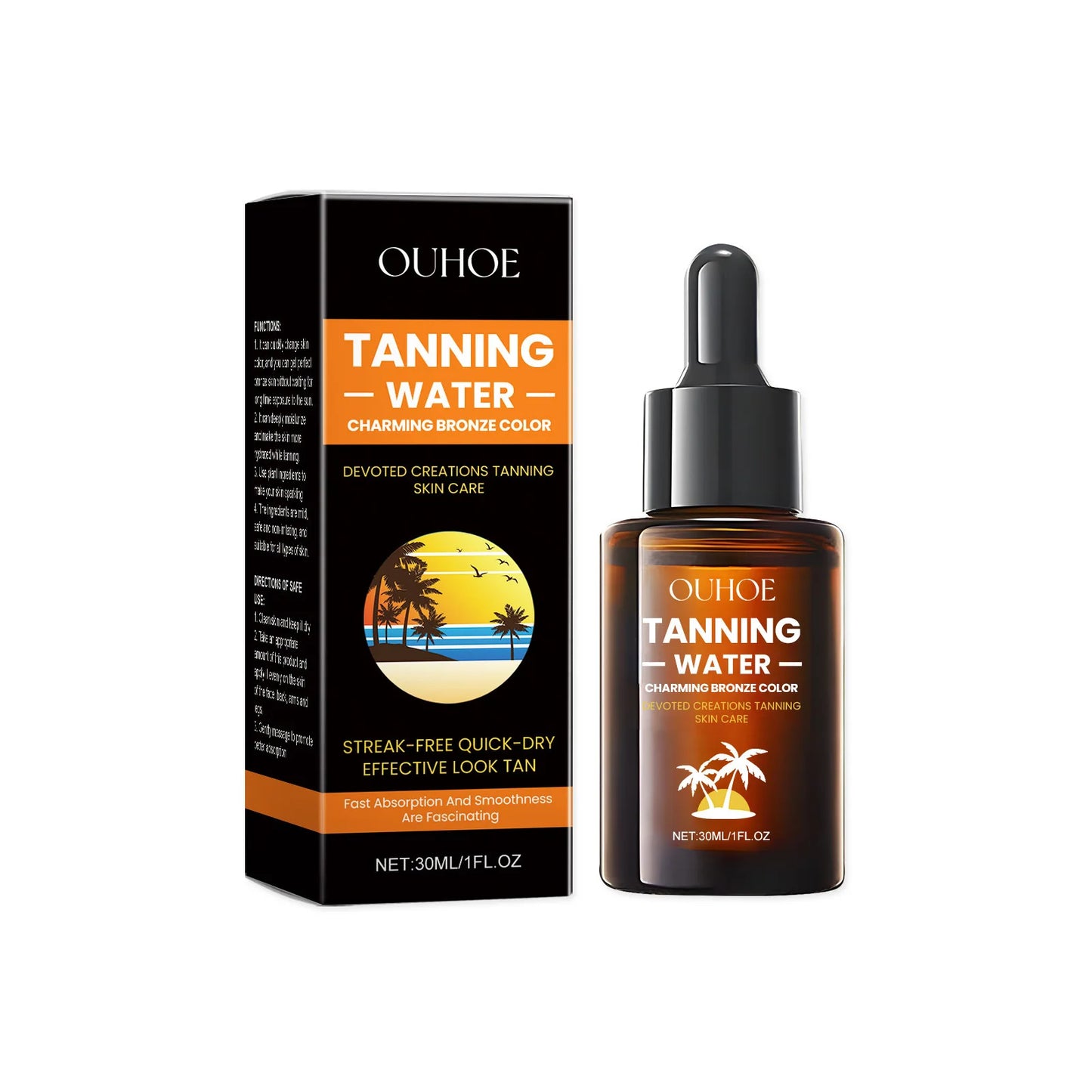 Bronzing Drops Self Tanner Serum | Sunless Tanning, 30ml