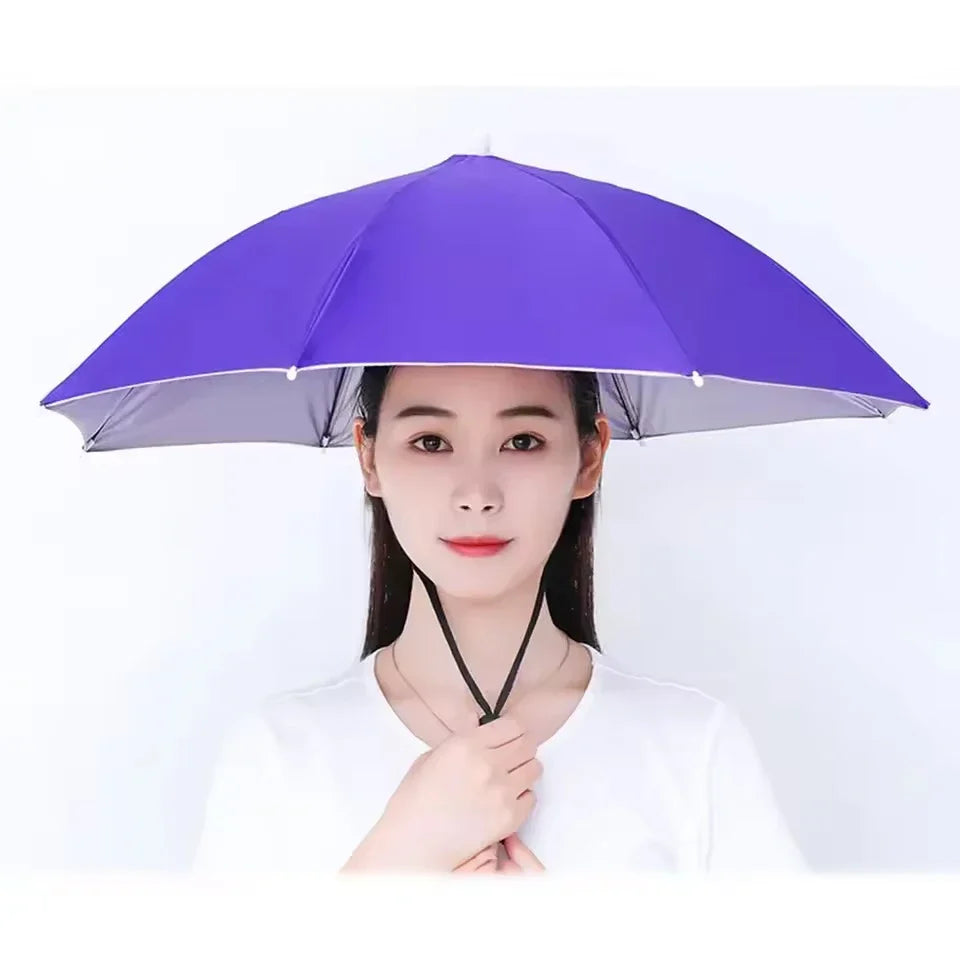 Hands-Free Umbrella Hat – Sun & Rain Shield for Outdoors
