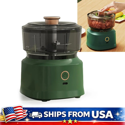 Electric Mini Food Chopper – USB Rechargeable 350ml Processor Peaceful Pleasures Health and Wellness