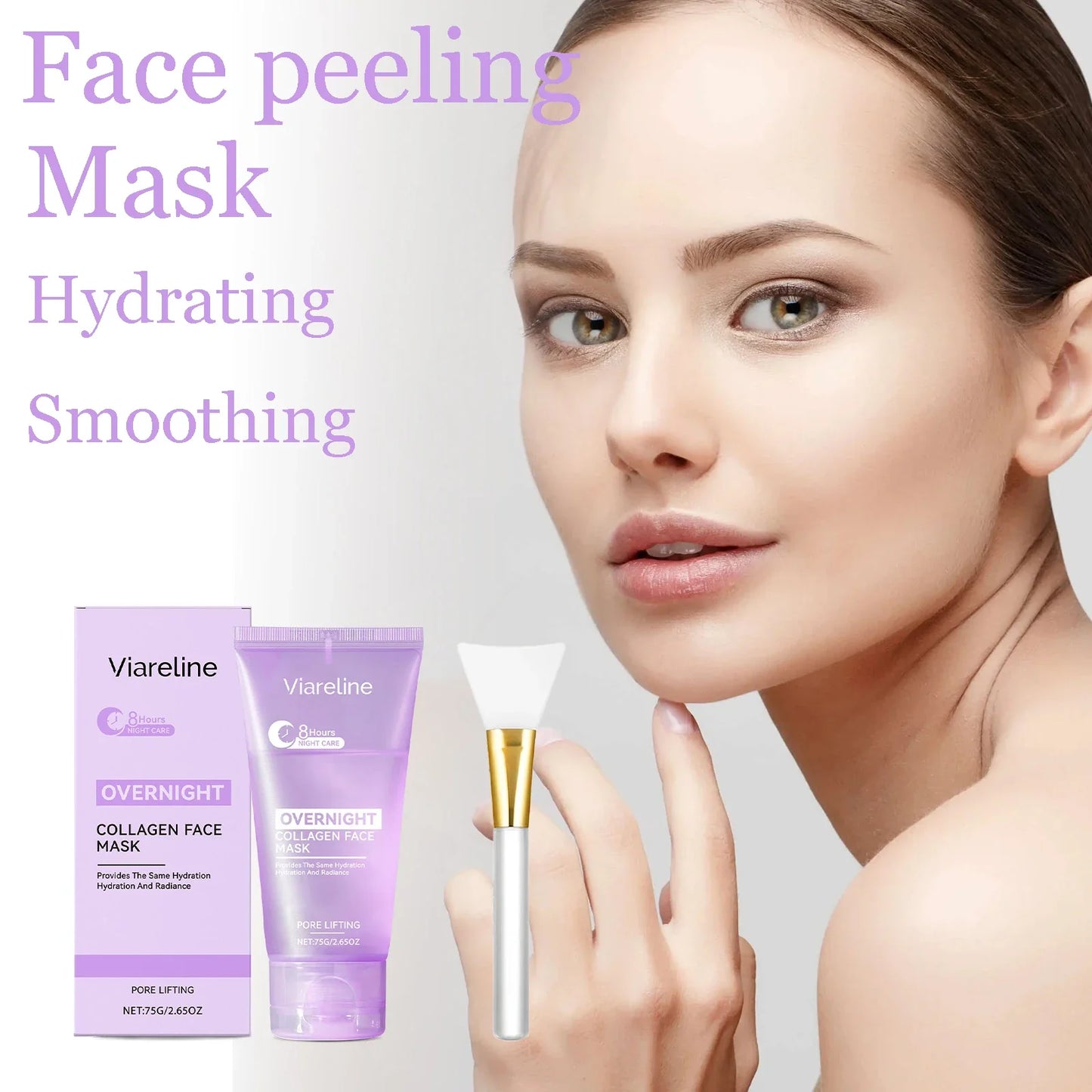 Viareline Collagen Overnight Peel Mask – Hydrate & Refine Pores