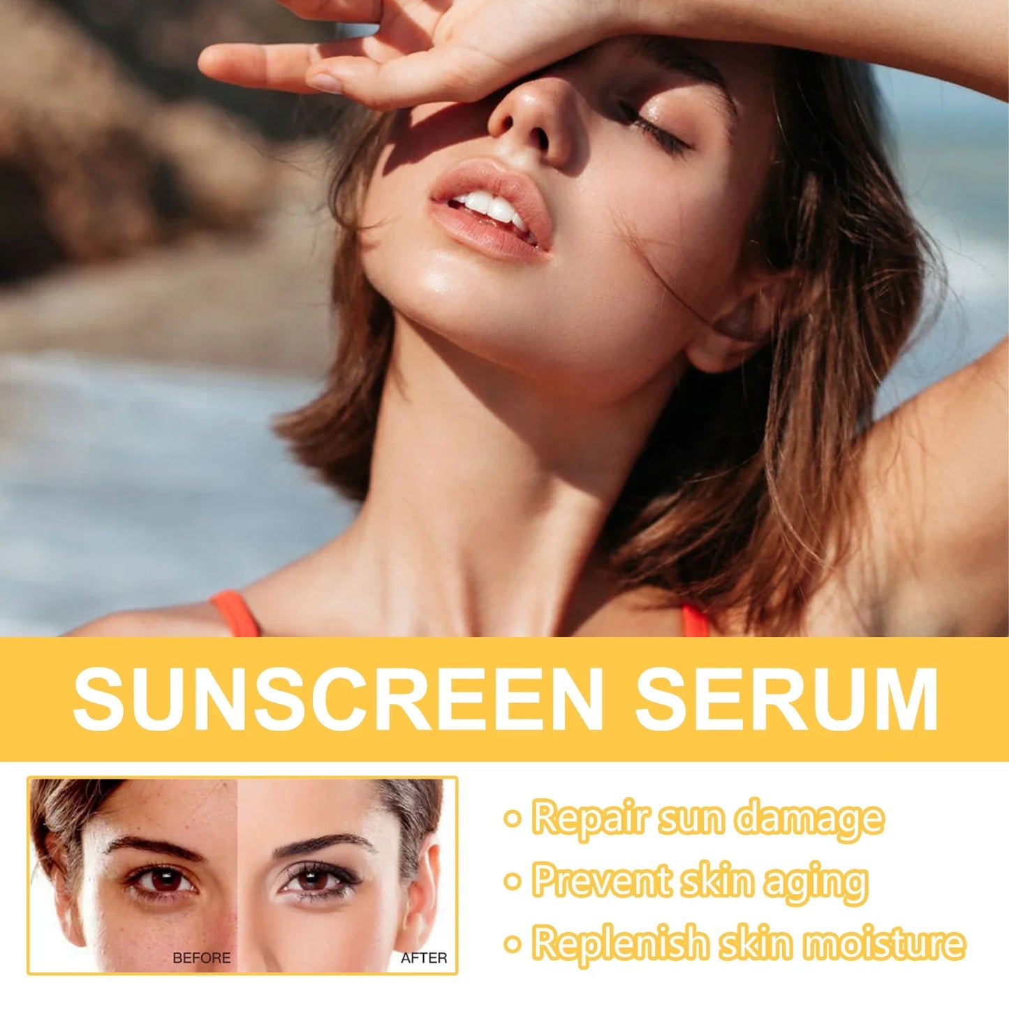 50ml Sunscreen Serum – Moisturizing, Non-Greasy SPF Facial