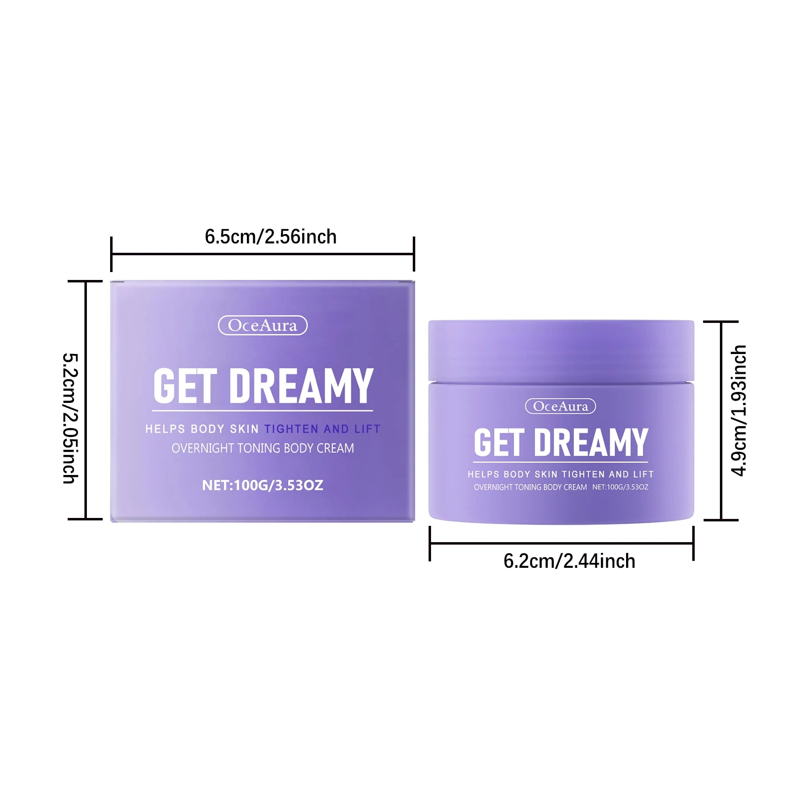 Oceaura Body Shaping Cream Lasting Moisturize Enhance Skin Elasticity Reduce Sagging Lifting Softening Slimming Body Cream Peaceful Pleasures Health and Wellness