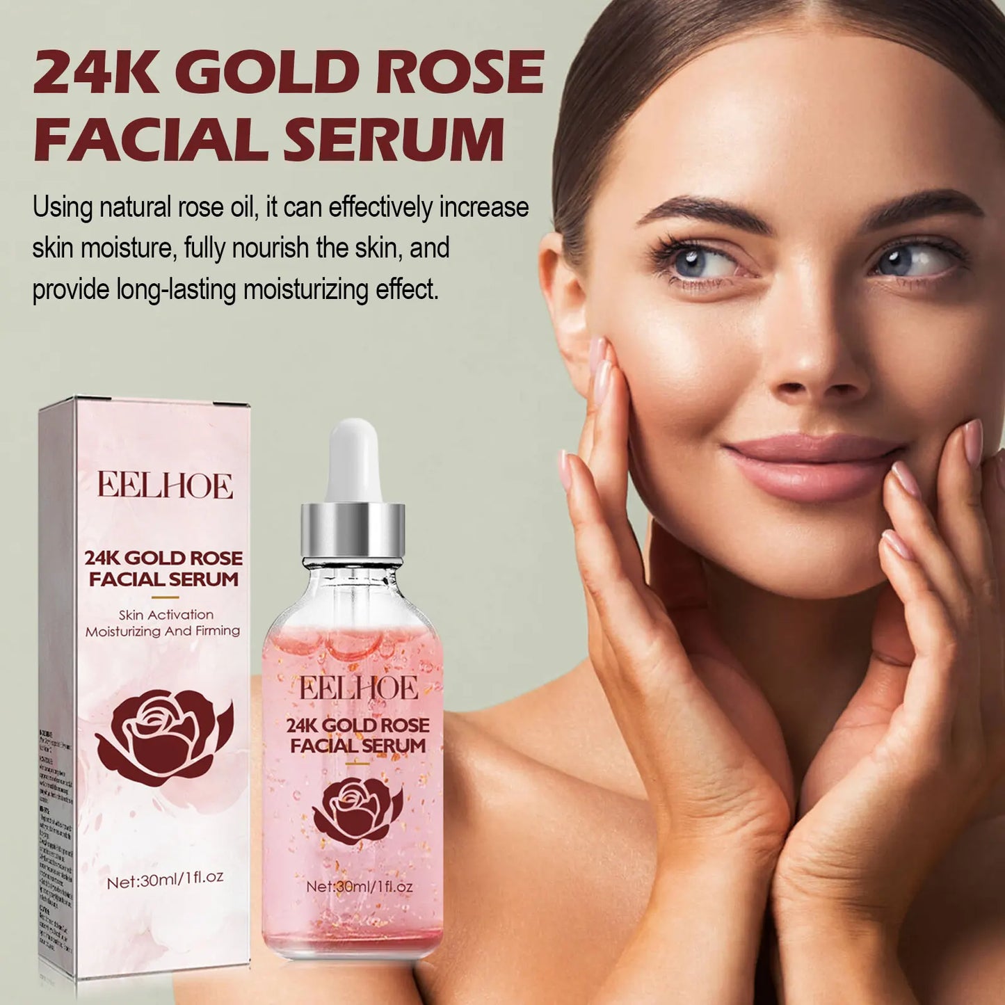 Rose Face Serum 30ml – Moisturizing Anti-Aging Skin Serum
