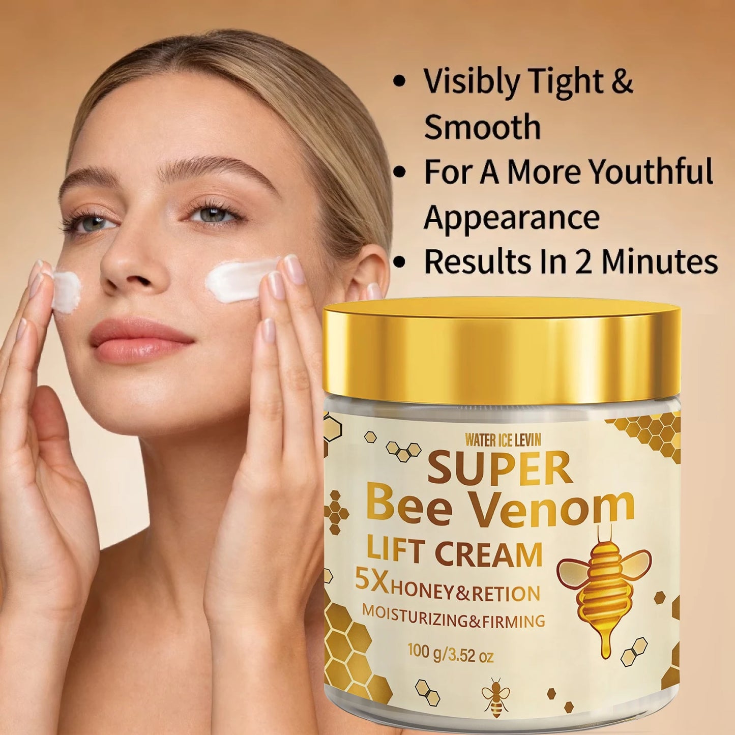 Bee Venom Firming Face Cream | Retinol, Hyaluronic Acid & Niacinamide Firming Face Cream Peaceful Pleasures Health and Wellness