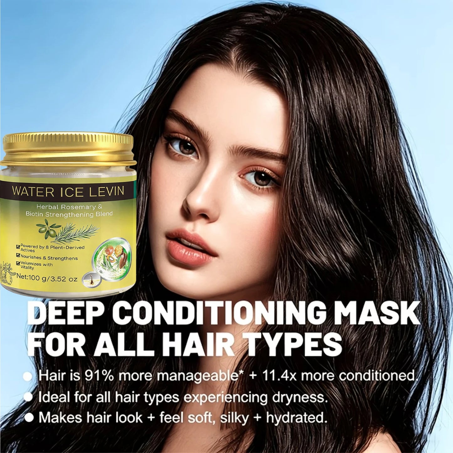 Biotin Rosemary Hair Mask with Keratin | Nourish & Volumize