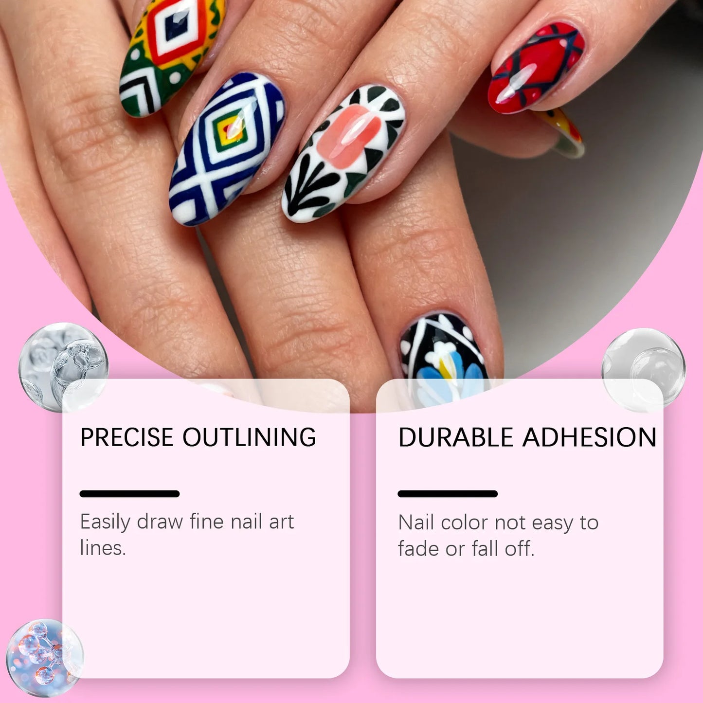 12-Piece Nail Art Drawing Pen Set – Waterproof DIY Markers