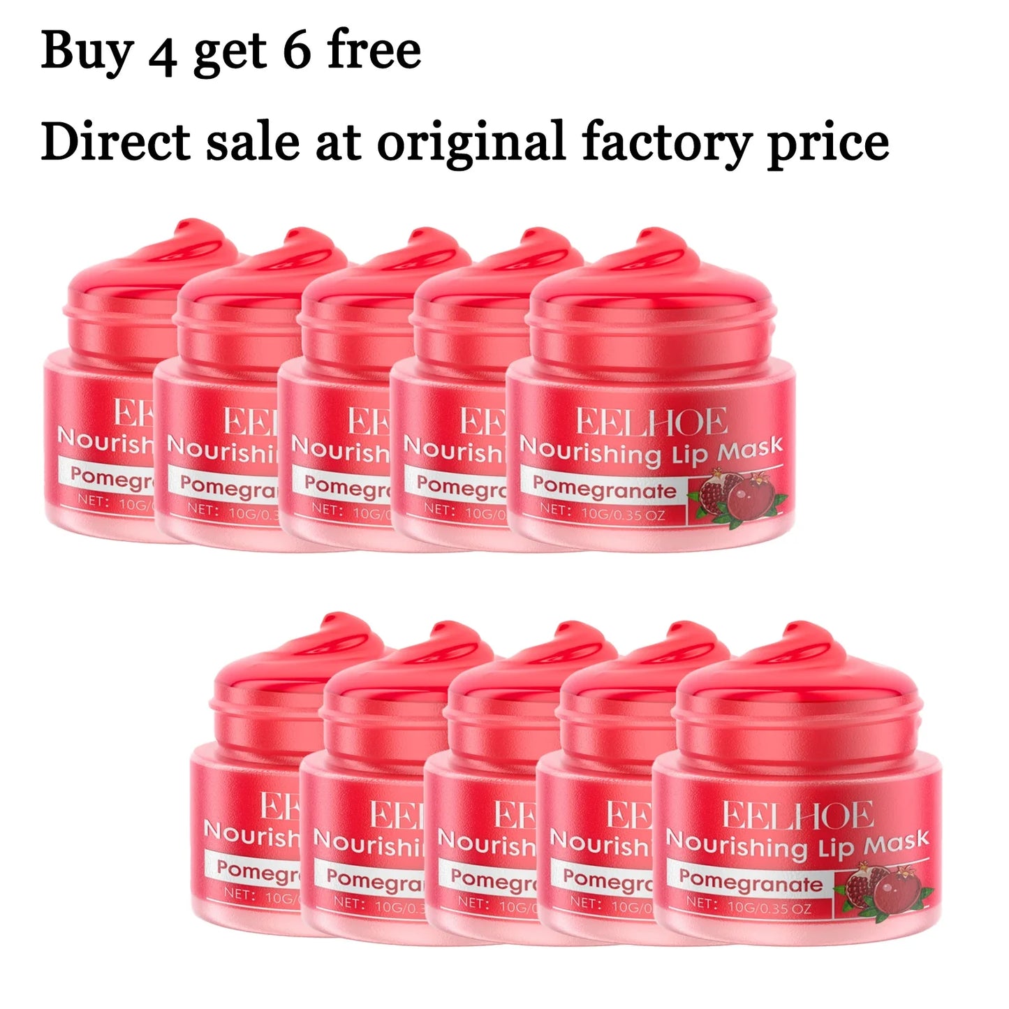 Pomegranate Lip Mask – Moisturizing, Nourishing & Smoothing