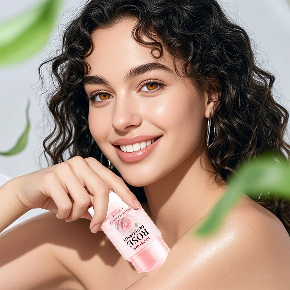 YOUNGCOME Pink Rose Deodorant Stick – 24H Cooling Fresh Scent