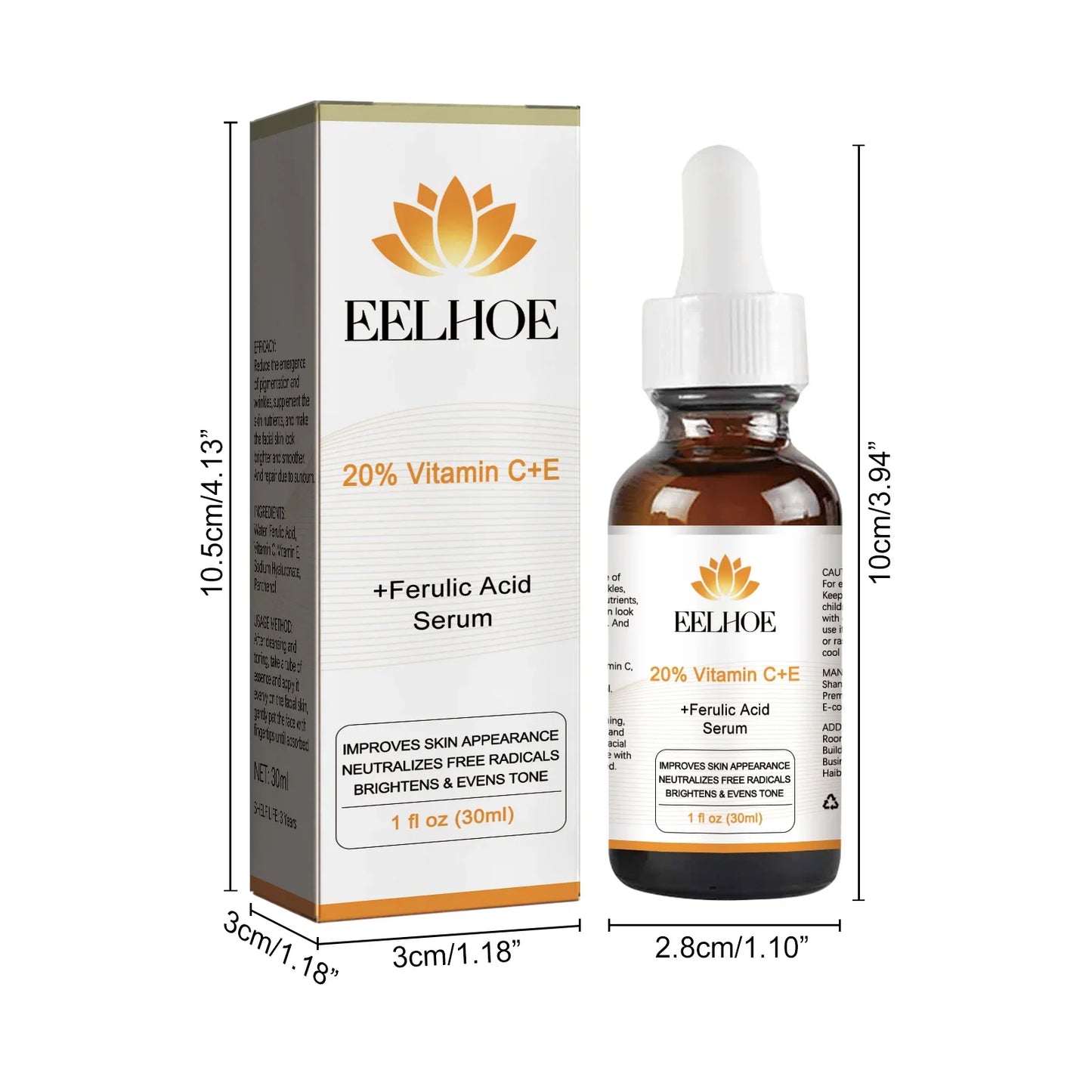 Vitamin C+E Face Serum 30ml – Glow, Moisture & Elasticity