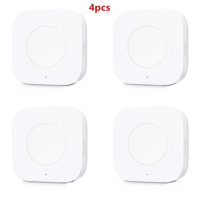 Aqara Mini Wireless Switch Zigbee Sensor One Key Control Smart Button Smart Remote Control For Apple HomeKit Mijia Xiaomi Peaceful Pleasures Health and Wellness 4 pieces China Mainland