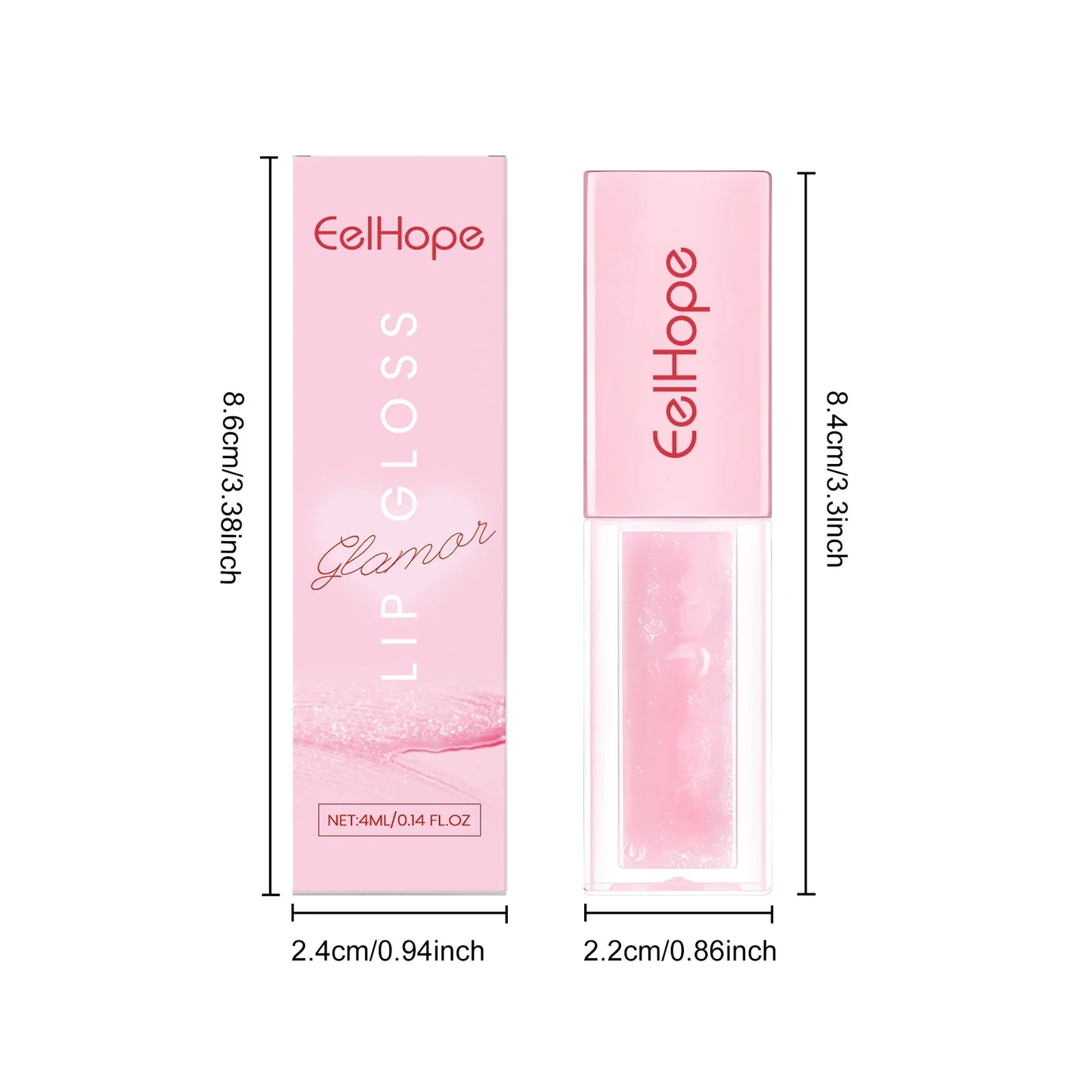 4ml Moisturizing Lip Gloss – Bright Color, Non-Sticky Lip Balm