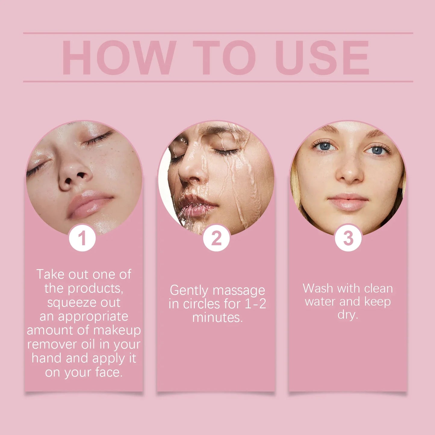 12-Pack Gentle Makeup Remover Oil – Deep Clean & Moisturizing