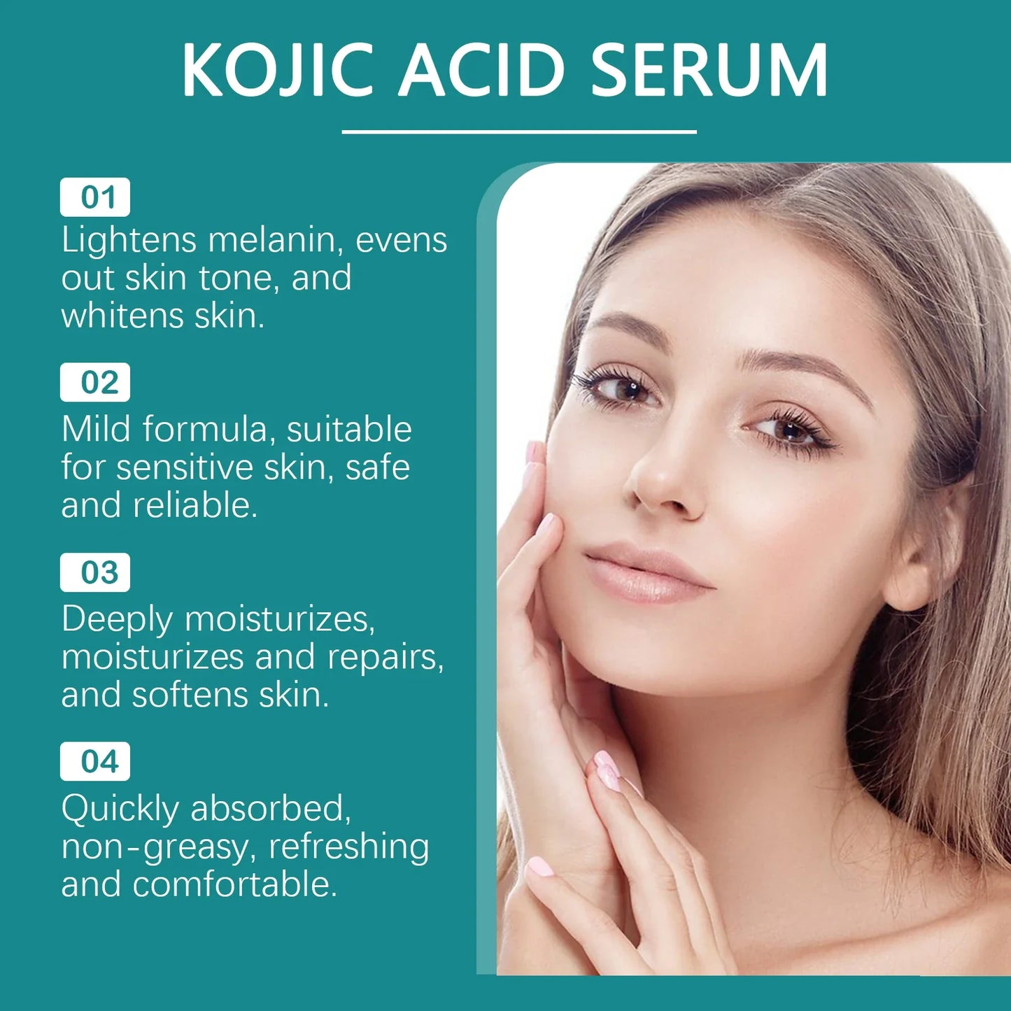 Kojic Acid Face Serum 30ml – Brighten & Even Skin Tone