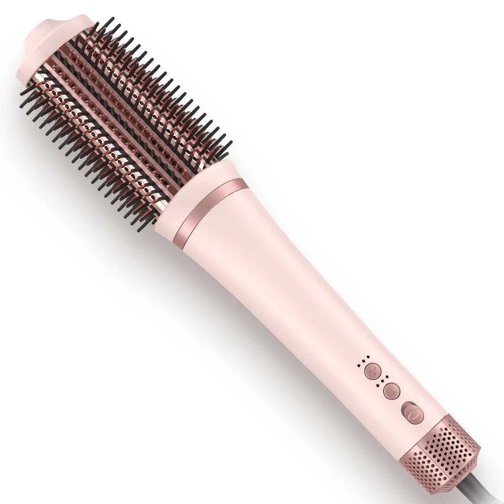 Upgraded high-speed hot air brush styling tool quick hair-drying styler for salon and home use for women Peaceful Pleasures Health and Wellness Pink UK Plug