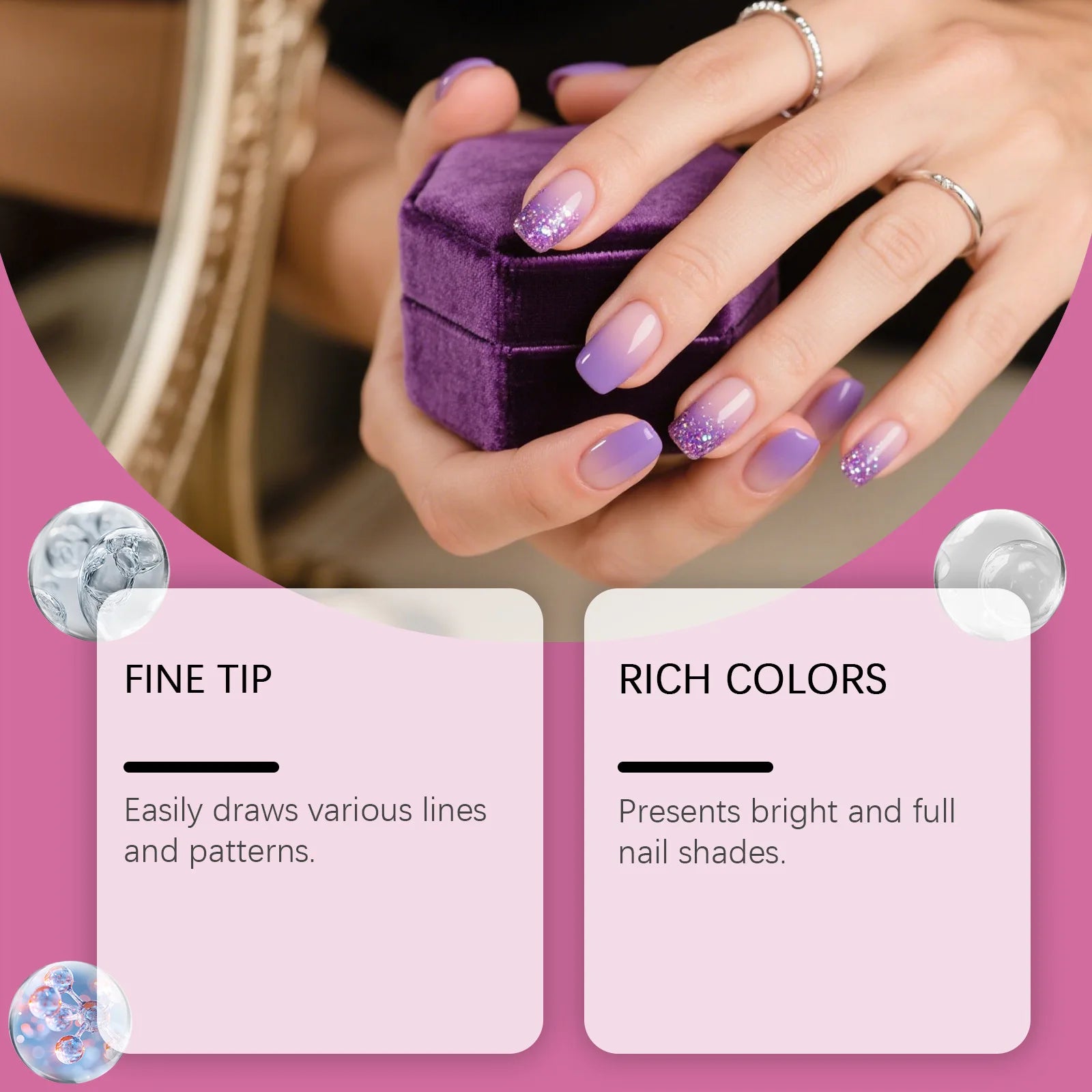 12pcs Nail Art Dotting Pen Set for Creative Nail Designs Peaceful Pleasures Health and Wellness