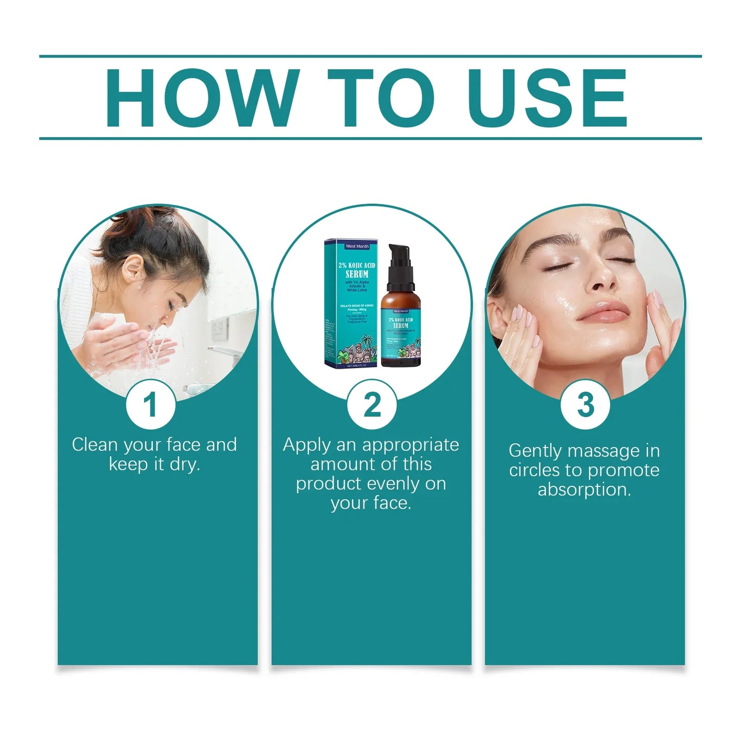 Kojic Acid Face Serum 30ml – Brighten & Even Skin Tone