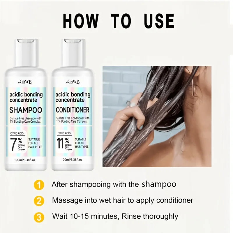 GSWP shampoo and conditioner set. Gently cleanses, deeply moisturises,provides premium care. Controls oiliness for volume. 200ML Peaceful Pleasures Health and Wellness