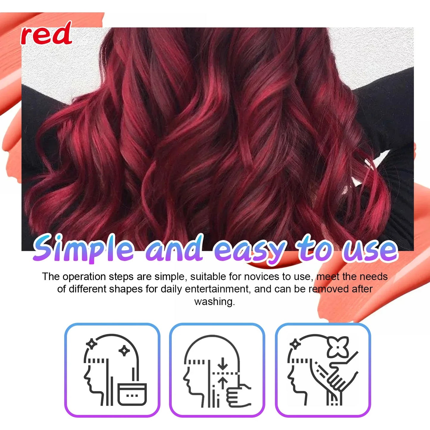 Temporary Hair Color Wax – DIY Styling Pomade 120g