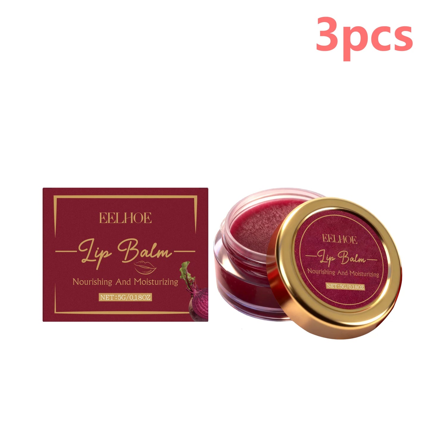 EELHOE Beetroot Tinted Lip Balm | Shea Butter & Vitamin E 5g