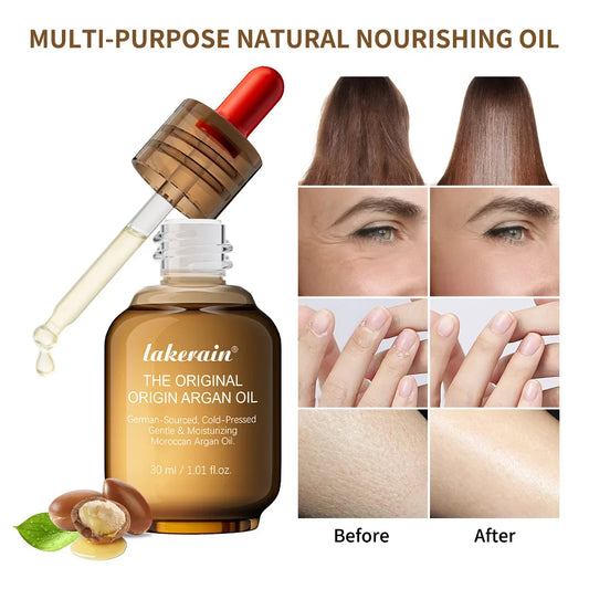 Lakerain Pure Organic Argan Oil – Moisturizing Face Skin Care Organic Face Oil Oasis Select