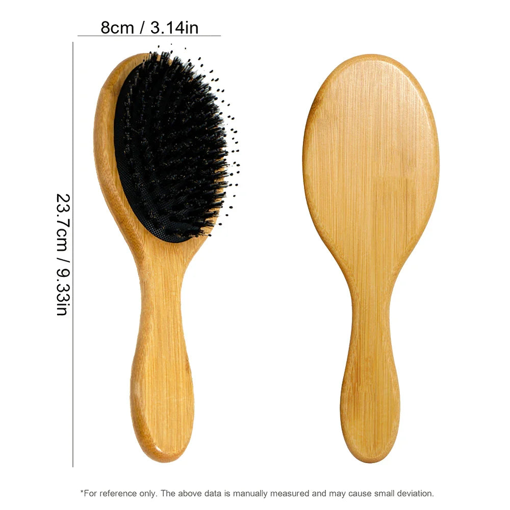 Bamboo Air Cushion Paddle Comb – Smooth & Tangle-Free Hair
